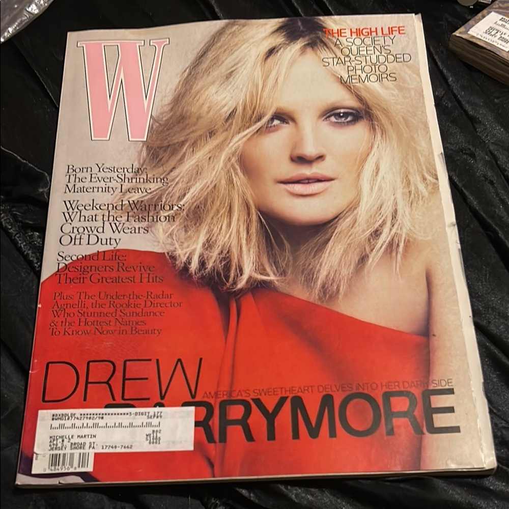 W Magazine Drew Barrymore Cover April 2009